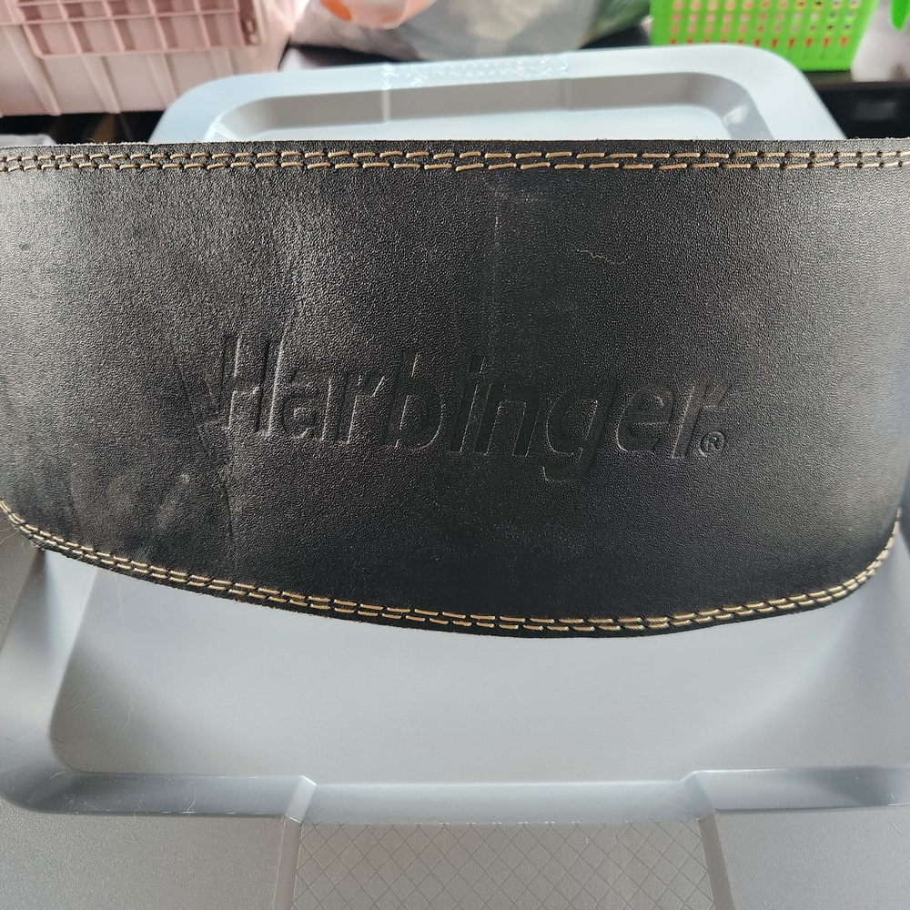 Harbinger Black Leather Men's Belt